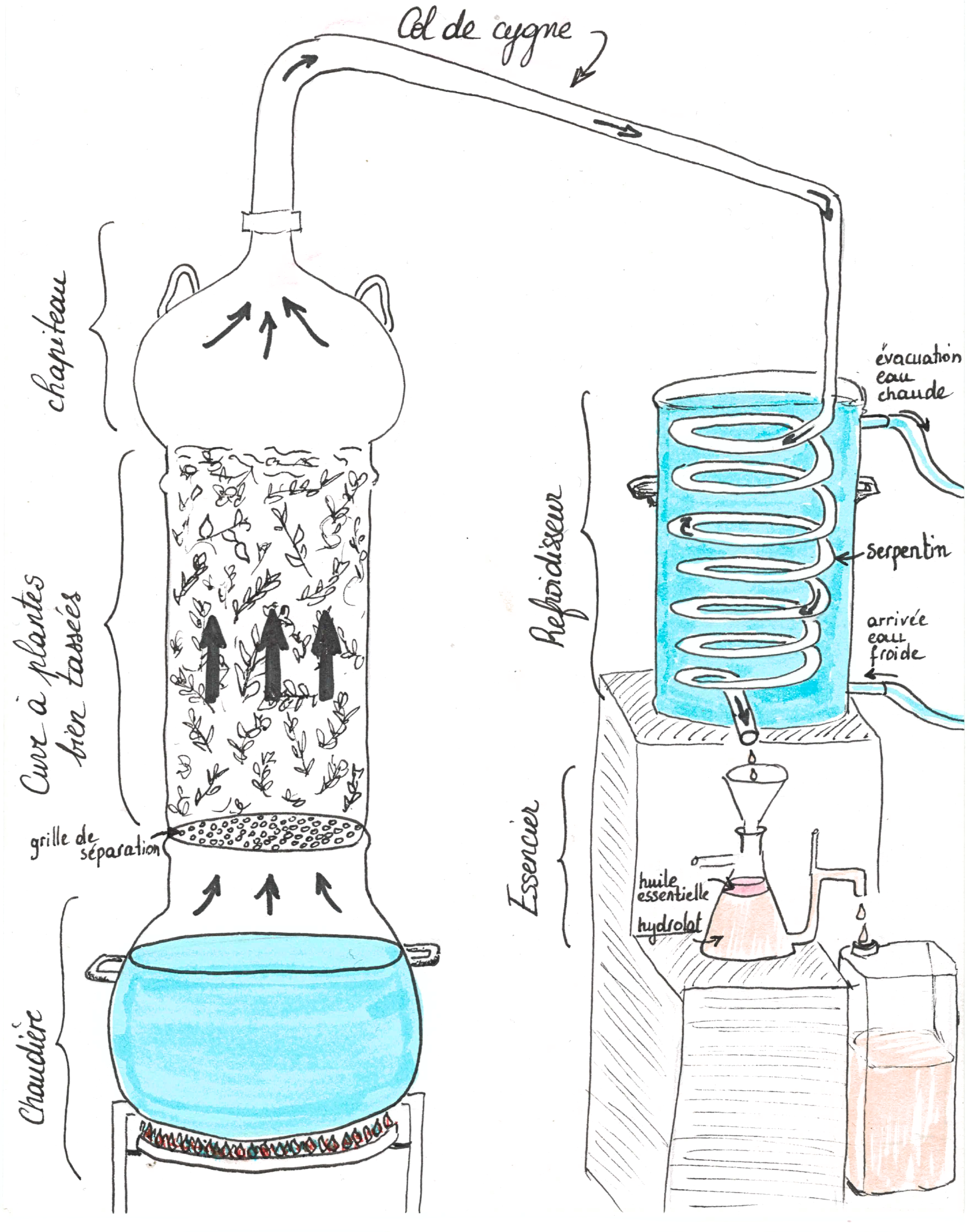Schéma distillation